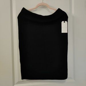 NEW LEITH BLACK KNIT PENCIL SKIRT